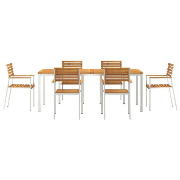 vidaXL Σέτ φαγητού για κήπο 7 pcs
