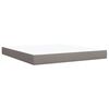 vidaXL &Kappa;&rho;&epsilon;&beta;ά&tau;&iota; Boxspring &mu;&epsilon; &Sigma;&tau;&rho;ώ&mu;&alpha; Taupe 180x200 &epsilon;&kappa;. &Upsilon;&phi;&alpha;&sigma;&mu;ά&tau;&iota;&nu;&omicron;
