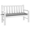 vidaXL Μαξιλάρι Πάγκου Κήπου Γκρι 120x50x7 εκ. Ύφασμα Oxford
