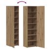 vidaXL Highboard 2 pcs Artisan Oak 50 x 42,5 x 185 &epsilon;&kappa;.