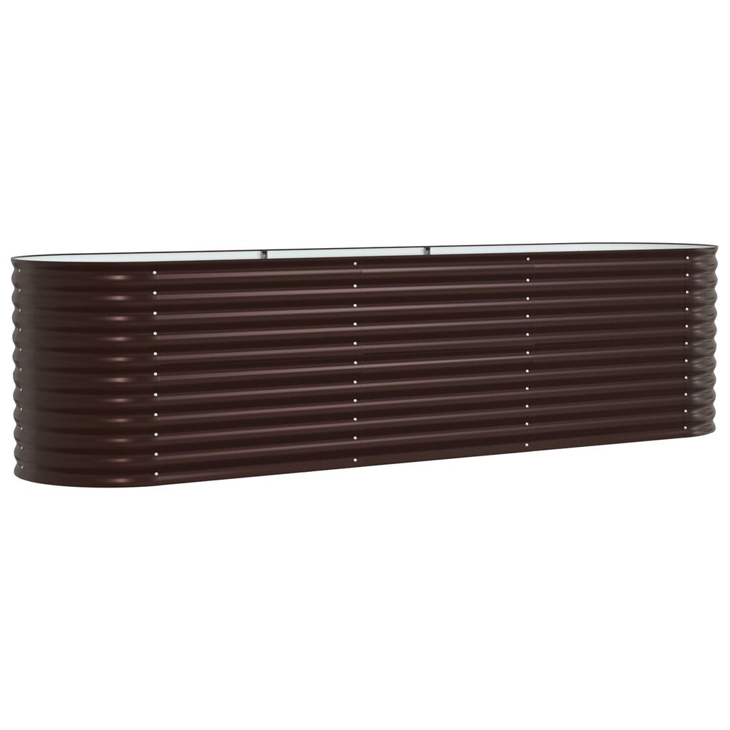 vidaXL Κρεβάτι για Κήπο Αναρτημένο Καφέ 320x80x81 εκ από Γαλβανισμένο Ατσάλι