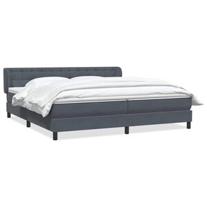 vidaXL Box Spring &Kappa;&rho;&epsilon;&beta;ά&tau;&iota; &mu;&epsilon; &sigma;&tau;&rho;ώ&mu;&alpha;&tau;&alpha; &Sigma;&kappa;&omicron;ύ&rho;&omicron; &gamma;&kappa;&rho;&iota; 180x220 cm &Beta;&epsilon;&lambda;&omicron;ύ&delta;&iota;&nu;&omicron;