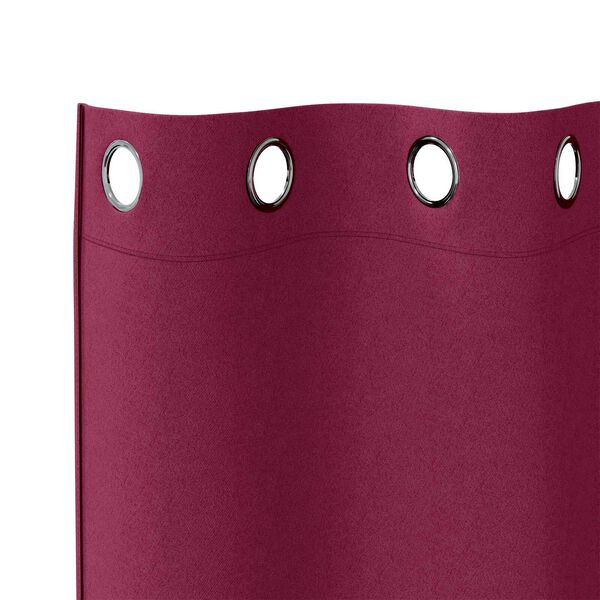 vidaXL Κουρτίνες με κουρτίνες 2 pcs Κόκκινο 260 x 140 εκ. Πολυεστέρας
