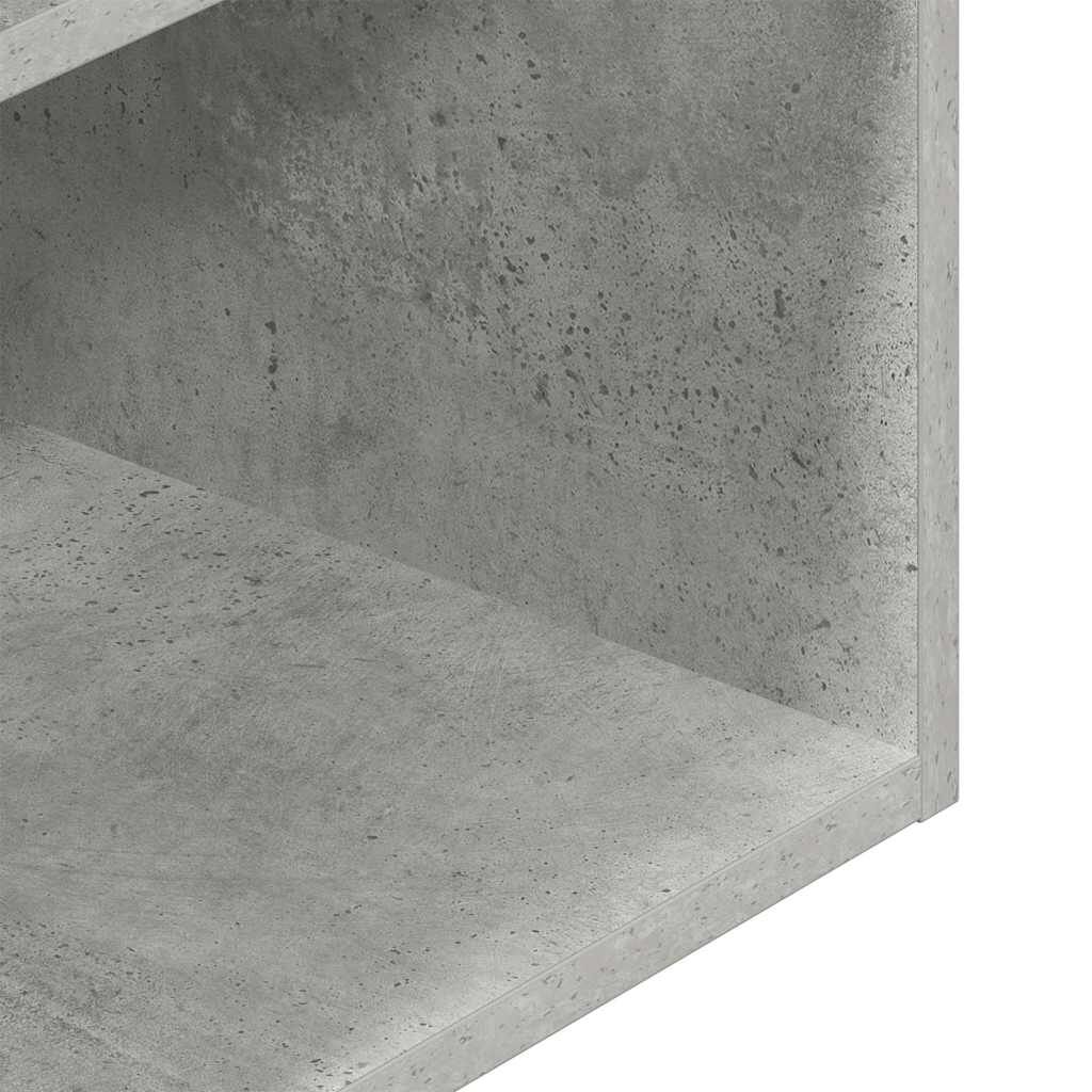 vidaXL Κομοδίνο με συρτάρι Γκρι Σκυροδέματος 35x34x66,5 εκ.