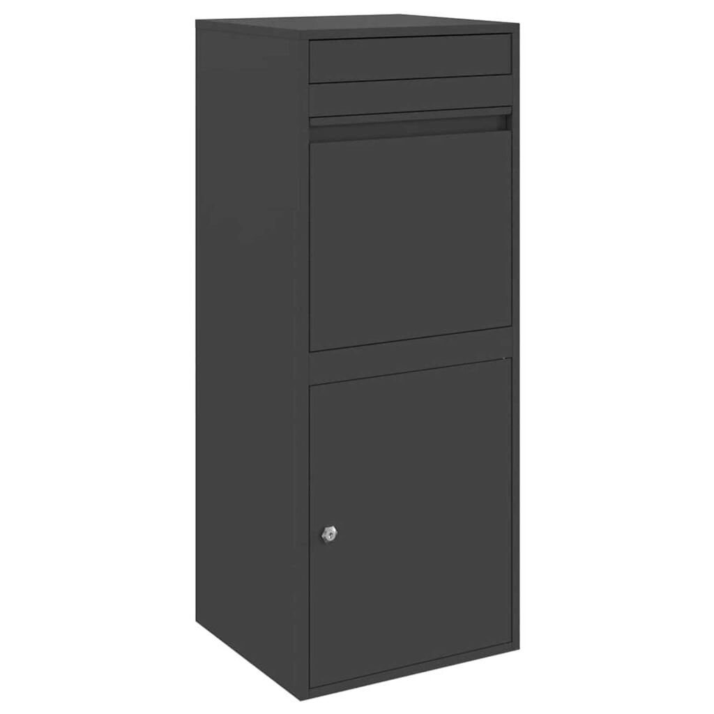 vidaXL Θυρίδα Πακέτων Μαύρο 41 x 38 x 103 εκ Ατσάλι