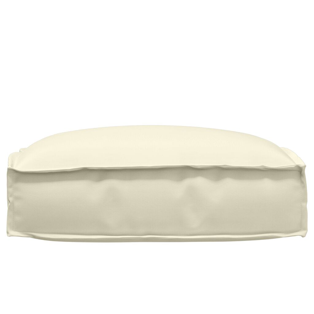 vidaXL Μαξιλάρι Παλέτας για Καθίσμα Κρεμ 50x50x12 εκ. από Ύφασμα Oxford