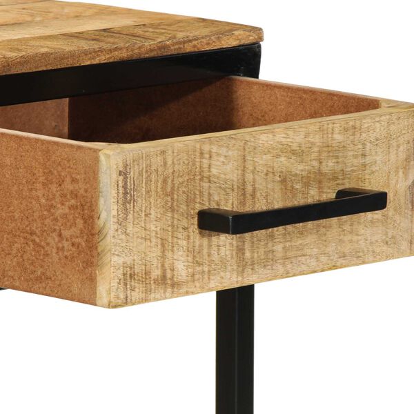 vidaXL Γραφείο 100x50x75 εκ. Μασίφ Ξύλο Rough Mango
