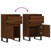 vidaXL Ντουλάπια 2 τεμ. Καφέ Δρυς 40x35x70 εκ. από Επεξεργασμένο Ξύλο