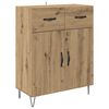 vidaXL Highboard 2 pcs Artisan Oak &Mu;&eta;&chi;&alpha;&nu;&iota;&kappa;ή &xi;&upsilon;&lambda;&epsilon;ί&alpha; &kappa;&alpha;&iota; &gamma;&upsilon;&alpha;&lambda;ί