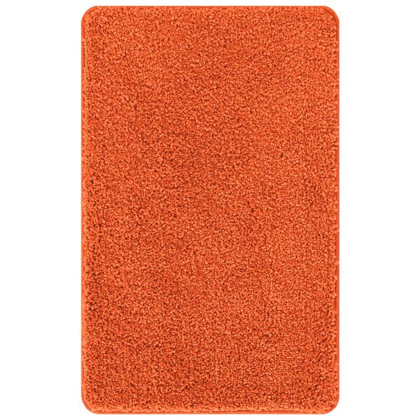 vidaXL Πατάκι μπάνιου 3 pcs Πορτοκαλί 50 x 50 cm Πολυπροπυλένιο