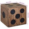 vidaXL Κουτί Αποθήκευσης Σχέδιο Ζάρι 40 x 40 x 40 εκ. από Ξύλο Mindi