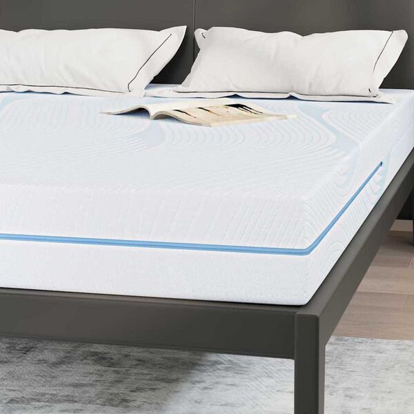 vidaXL Στρώμα Λευκό 160 x 200 cm Pěna