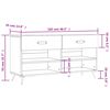 vidaXL Παπουτσοθήκη Γκρι Sonoma 102x35x55 εκ. από Επεξεργασμένο Ξύλο