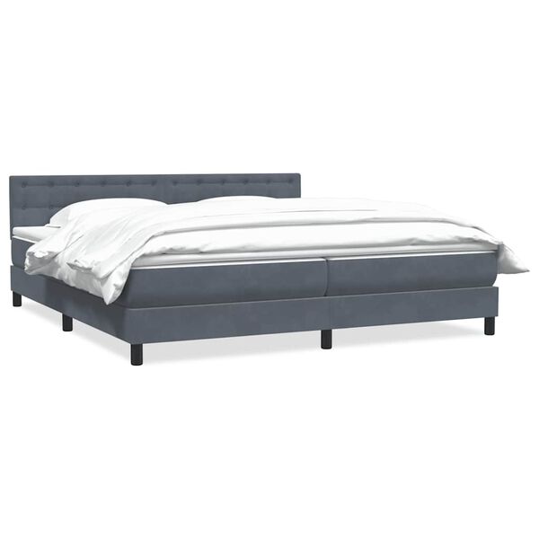 vidaXL Box Spring &Kappa;&rho;&epsilon;&beta;ά&tau;&iota; &mu;&epsilon; &sigma;&tau;&rho;ώ&mu;&alpha; &Sigma;&kappa;&omicron;ύ&rho;&omicron; &gamma;&kappa;&rho;&iota; 180x220 &epsilon;&kappa;. &Beta;&epsilon;&lambda;&omicron;ύ&delta;&iota;&nu;&omicron;