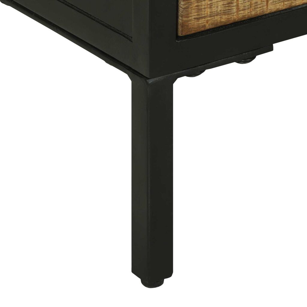 vidaXL Μπουφές 70x35x70 εκ Συμπαγές Ρουστίκ Ξύλο Μάνγκο