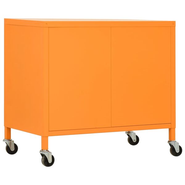 vidaXL Ντουλάπι Αποθήκευσης Πορτοκαλί 60 x 35 x 56 εκ. από Ατσάλι
