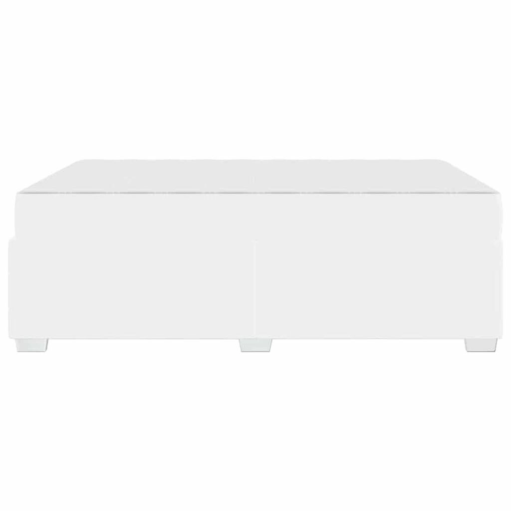 vidaXL Σκελετός Κρεβατιού Λευκό 140 x 200 cm Τεχνητό δέρμα