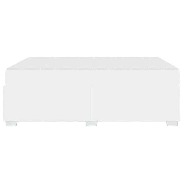 vidaXL Σκελετός Κρεβατιού Λευκό 140 x 200 cm Τεχνητό δέρμα