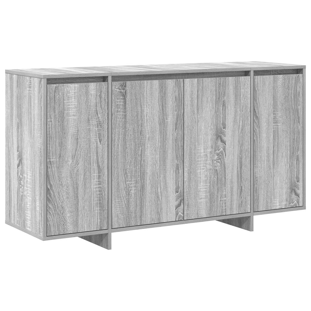 vidaXL Πλαϊνό γραφείο Γκρι sonoma 135 x 41 x 69 cm Επεξεργασμένο ξύλο