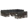 vidaXL &Sigma;&epsilon;&tau; &Kappa;&alpha;&nu;&alpha;&pi;έ &Kappa;ή&pi;&omicron;&upsilon; 14 pcs &Gamma;&kappa;&rho;&iota; &sigma;&upsilon;&nu;&theta;&epsilon;&tau;&iota;&kappa;ό &rho;&alpha;&tau;ά&nu;