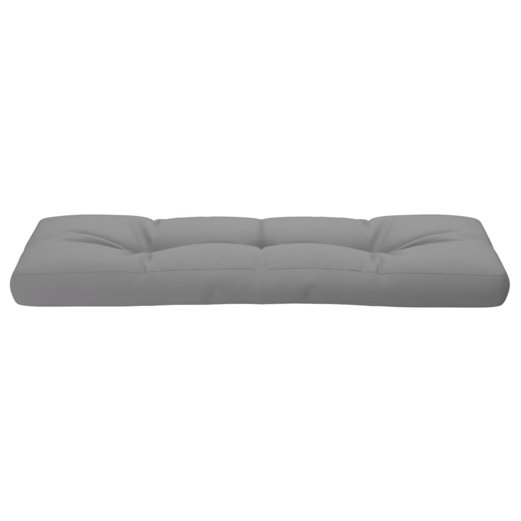 vidaXL Μαξιλάρι Παλέτας Γκρι 120 x 40 x 12 εκ. Υφασμάτινο