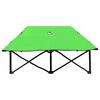 vidaXL Ξαπλώστρα Δύο Ατόμων Πτυσσόμενη Πράσινη Ατσάλινη