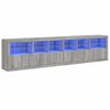 vidaXL &Mu;&pi;&omicron;&upsilon;&phi;έ&sigmaf; &mu;&epsilon; LED &Gamma;&kappa;&rho;&iota; Sonoma 283 x 37 x 67 &epsilon;&kappa;.