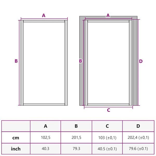 vidaXL Εσωτερική Πόρτα Μαύρη 102,5x201,5 εκ. Ψημένο Γυαλί & Αλουμίνιο