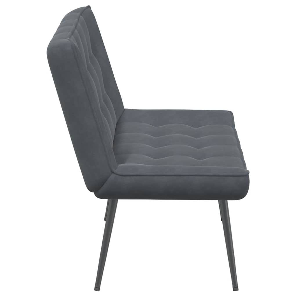 vidaXL Πάγκος Σκούρο Γκρι 110x74x84 εκ. Βελούδινος