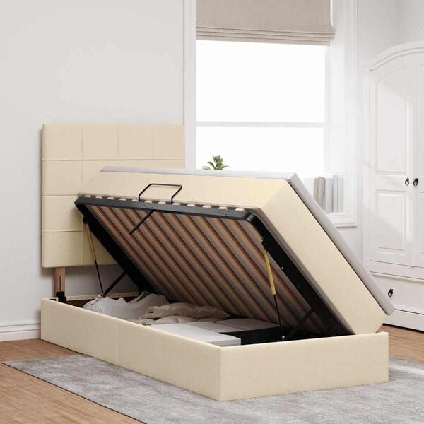 vidaXL &Kappa;&rho;&epsilon;&beta;ά&tau;&iota; &mu;&epsilon; &alpha;&pi;&omicron;&theta;&eta;&kappa;&epsilon;&upsilon;&tau;&iota;&kappa;ό &chi;ώ&rho;&omicron; &kappa;&alpha;&iota; &sigma;&tau;&rho;ώ&mu;&alpha; &Kappa;&rho;έ&mu; 90 x 190 cm