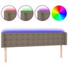 vidaXL &Kappa;&epsilon;&phi;&alpha;&lambda;ά&rho;&iota; &Kappa;&rho;&epsilon;&beta;&alpha;&tau;&iota;&omicron;ύ LED Taupe 183x16x78/88 &epsilon;&kappa;. &Upsilon;&phi;&alpha;&sigma;&mu;ά&tau;&iota;&nu;&omicron;