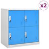 vidaXL &Phi;&omicron;&rho;&iota;&alpha;&mu;&omicron;ί 2 &tau;&epsilon;&mu;. &Alpha;&nu;&omicron;&iota;&chi;&tau;ό &Gamma;&kappa;&rho;&iota;/&Mu;&pi;&lambda;&epsilon; 90 x 45 x 92,5 &epsilon;&kappa;. &Alpha;&tau;&sigma;ά&lambda;&iota;&nu;&omicron;&iota;