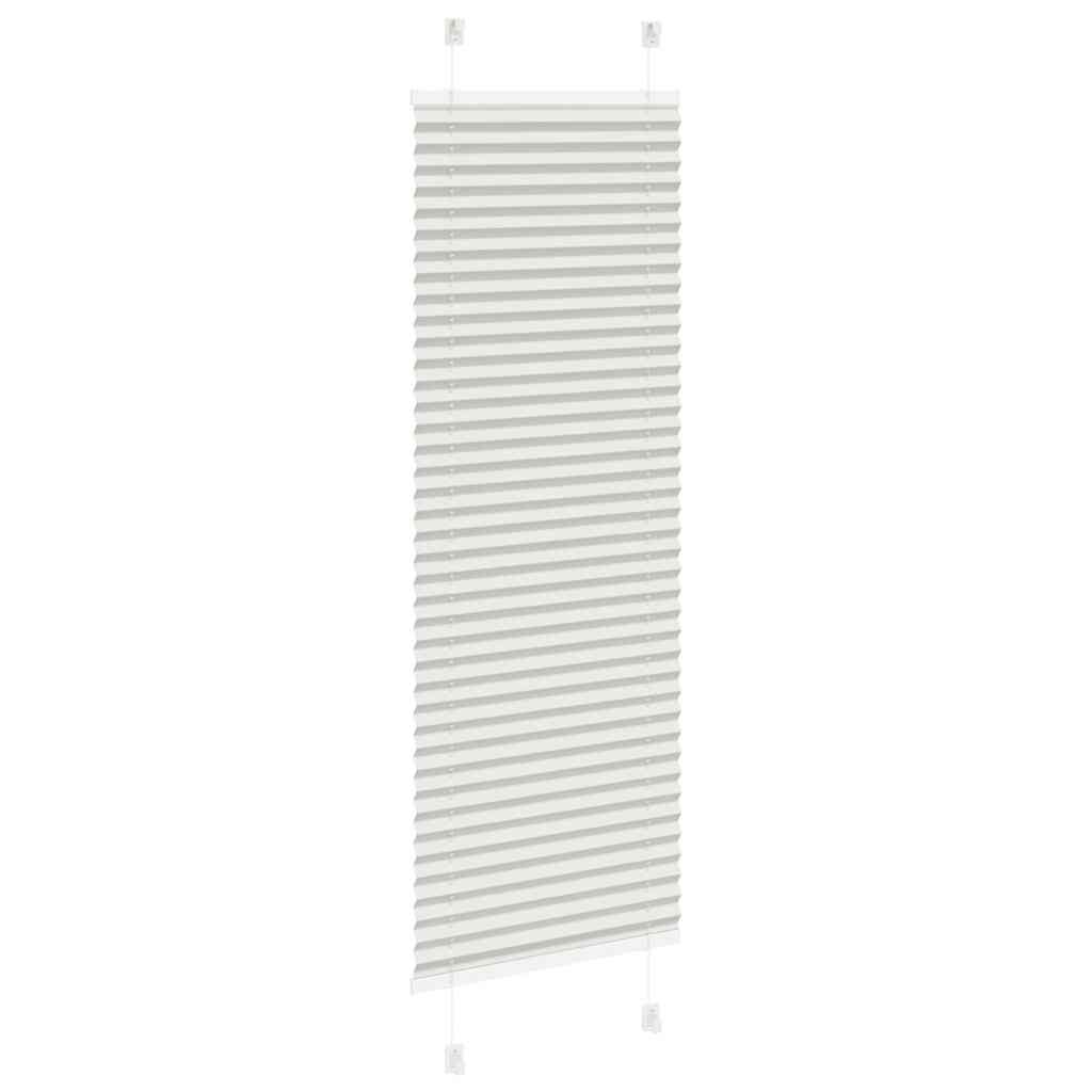 vidaXL Πλισέ περσίδα ανοιχτό γκρι 40x100 cm Πλάτος υφάσματος 39,4 cm