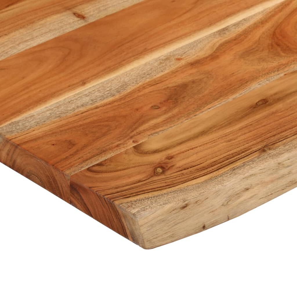 vidaXL Πάγκος Μπάνιου Ορθογώνιος 70x60x2,5 εκ. από Μασίφ Ξύλο Ακακίας