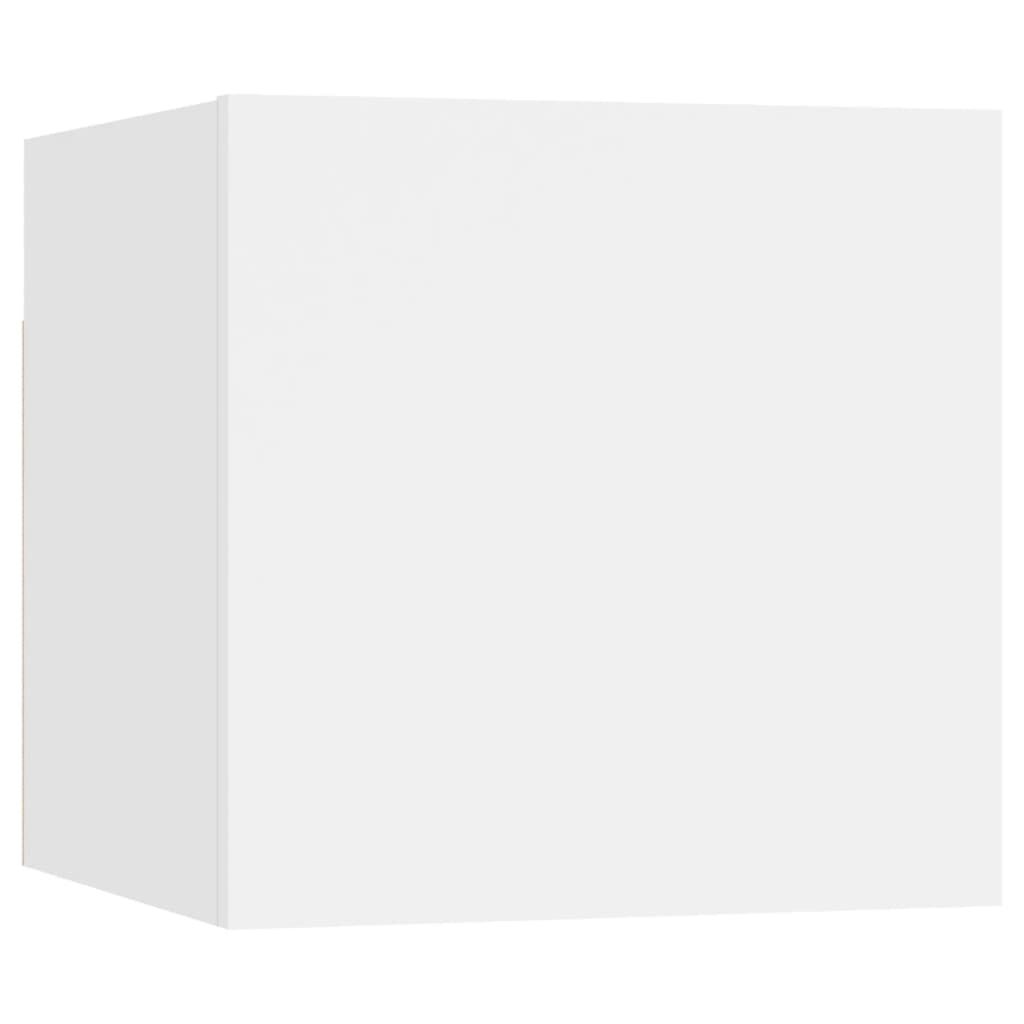 vidaXL Έπιπλο Τηλεόρασης Κρεμαστό Λευκό 30,5 x 30 x 30 εκ.