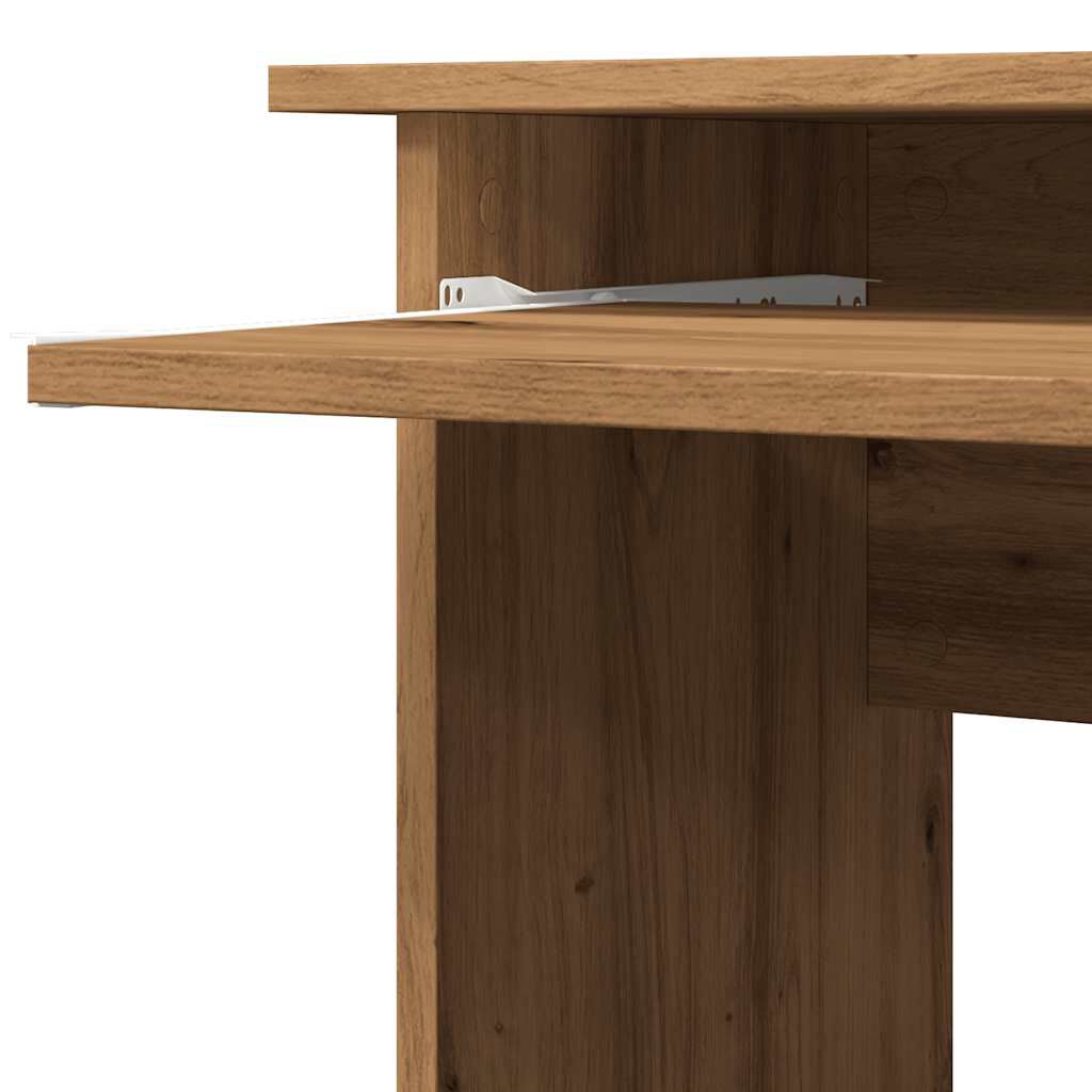 vidaXL Γραφείο Γωνιακό Τεχνίτης Δρυς 120x140x75 εκ Επεξεργασμένο Ξύλο