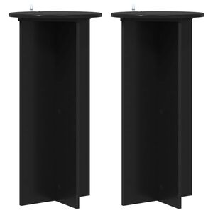 vidaXL &Beta;ά&sigma;&eta; &phi;&upsilon;&tau;ώ&nu; 2 pcs &Mu;&alpha;ύ&rho;&omicron; 40 x 40 x 80 cm &Epsilon;&pi;&epsilon;&xi;&epsilon;&rho;&gamma;&alpha;&sigma;&mu;έ&nu;&omicron; &Xi;ύ&lambda;&omicron;