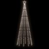 vidaXL Χριστουγεννιάτικο Δέντρο Κώνος 310 LED Ψυχρό Λευκό 100x300 εκ.