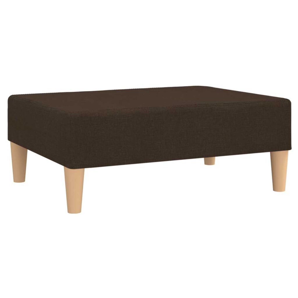 vidaXL Σκαμπό/Υποπόδιο Σκούρο Καφέ 78 x 56 x 32 εκ. Υφασμάτινο