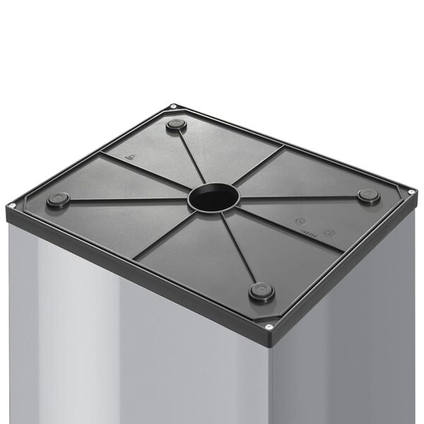 Hailo Κάδος Απορριμάτων Big-Box Swing Ασημί XL / 52 Λίτρα 0860-221
