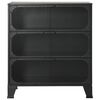vidaXL Ντουλάπι Αποθήκευσης Γκρι 72 x 36 x 82 εκ. Μέταλλο / MDF