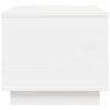 vidaXL Τραπεζάκι Σαλονιού Λευκό 40x50x35 εκ από Μασίφ Ξύλο Πεύκου