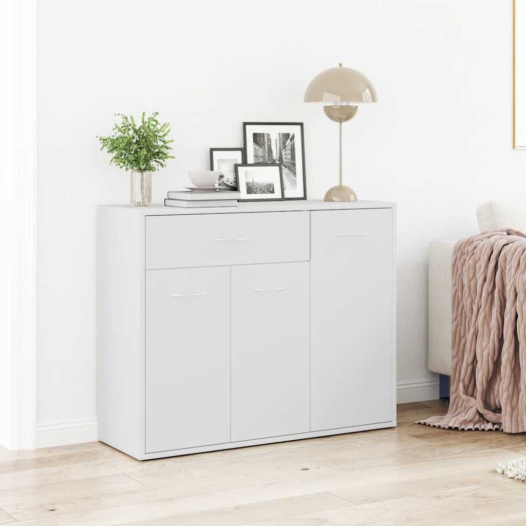 vidaXL Μπουφές Λευκός 88 x 30 x 70 εκ. από Επεξ. Ξύλο