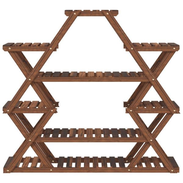 vidaXL Βάση Λουλουδιών 110x25x105 εκ. από Μασίφ Ξύλο Ελάτης