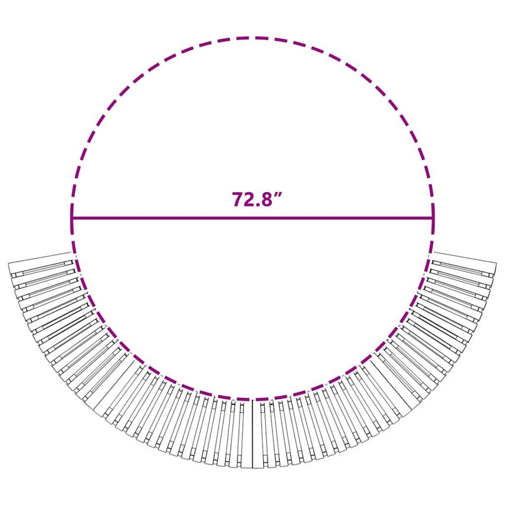 vidaXL Περίβλημα Τζακούζι Καφέ 252 x 112 x 55.5 εκ. Μασίφ ξύλο ακακίας