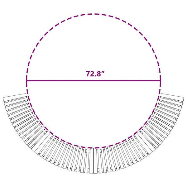 vidaXL Περίβλημα Τζακούζι Καφέ 252 x 112 x 55.5 εκ. Μασίφ ξύλο ακακίας