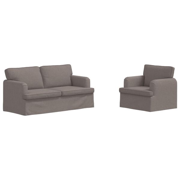 vidaXL &Kappa;&alpha;&nu;&alpha;&pi;έ&sigmaf; 2 pcs Taupe