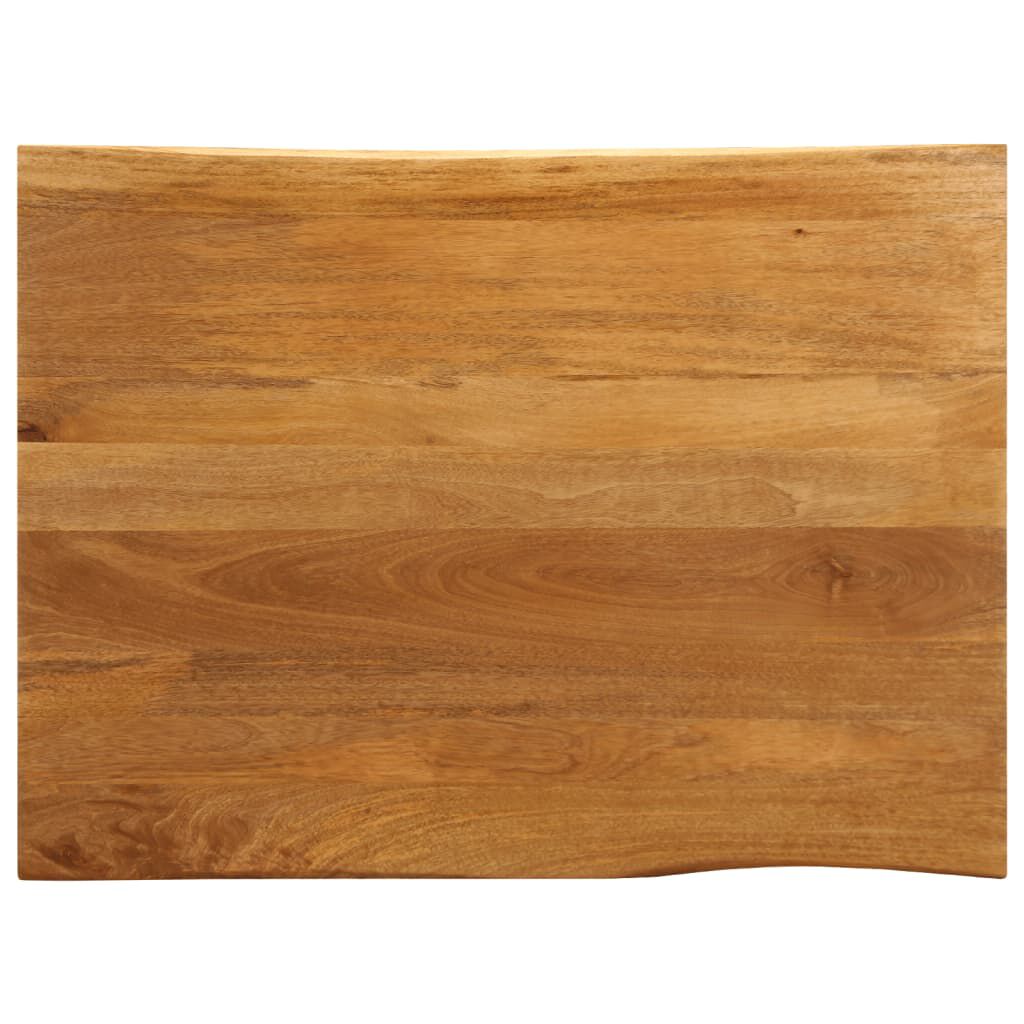 vidaXL Επιφάνεια Τραπεζιού 110x80x2,5 εκ. Live Edge Μασίφ Ξύλο Μάνγκο