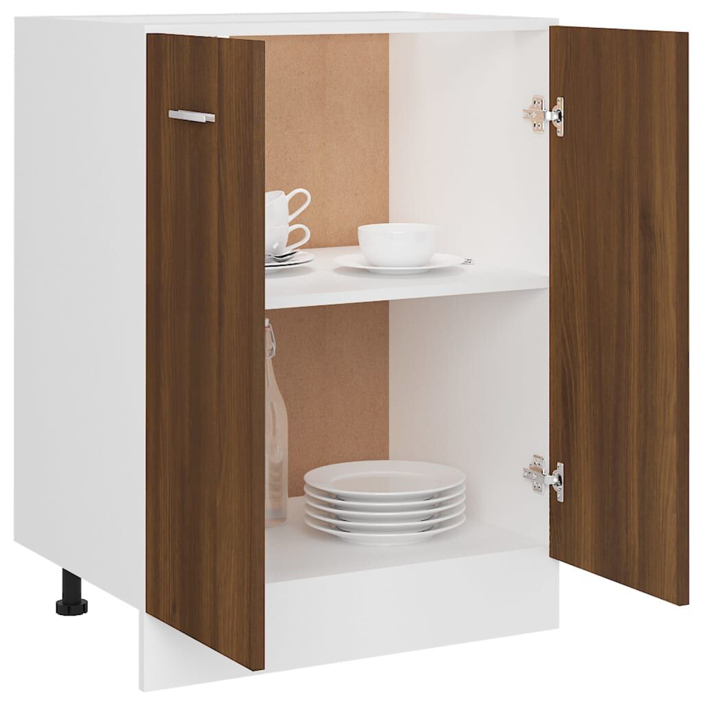 vidaXL Ντουλάπι Lyon Καφέ Δρυς 60 x 46 x 81,5εκ. Επεξεργασμένο Ξύλο