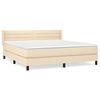vidaXL &Kappa;&rho;&epsilon;&beta;ά&tau;&iota; Boxspring &mu;&epsilon; &Sigma;&tau;&rho;ώ&mu;&alpha; &Kappa;&rho;&epsilon;&mu; 180x200 &epsilon;&kappa;. &Upsilon;&phi;&alpha;&sigma;&mu;ά&tau;&iota;&nu;&omicron;